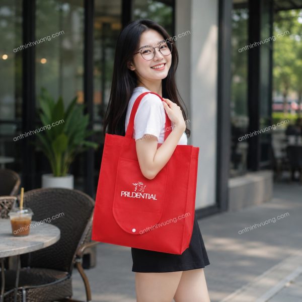 Túi vải không dệt dạng ví gấp