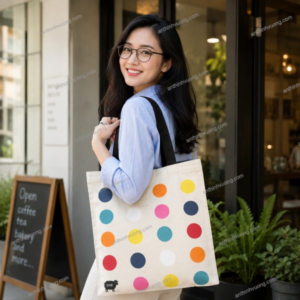 Túi vải bố phối jean cực kỳ năng động, cá tính cho bạn trẻ