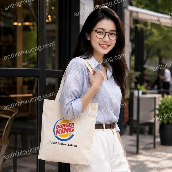 Túi vải bố phối jean cực kỳ năng động, cá tính cho bạn trẻ