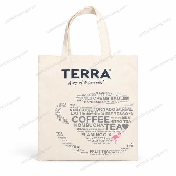 Túi vải bố - túi canvas trà sữa Terra