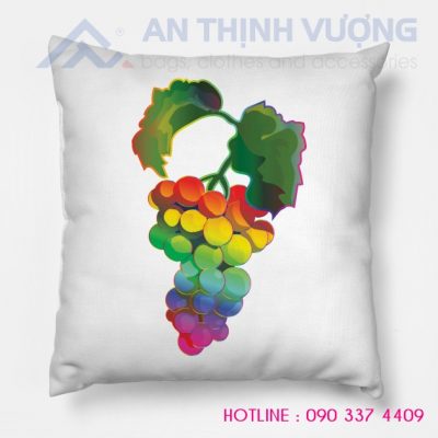 Gối tựa lưng in chuyển nhiệt