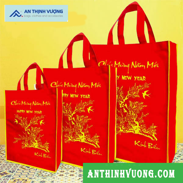 Công ty đặt may túi vải Canvas gói quà tặng tết số lượng lớn
