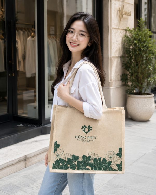 Túi vải đay cao cấp - Hồng Phúc