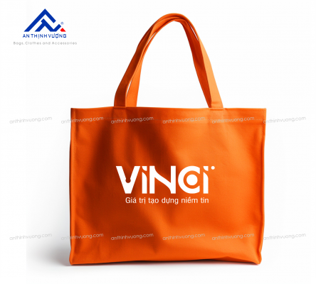 Túi vải bố nhuộm cam – Vinci